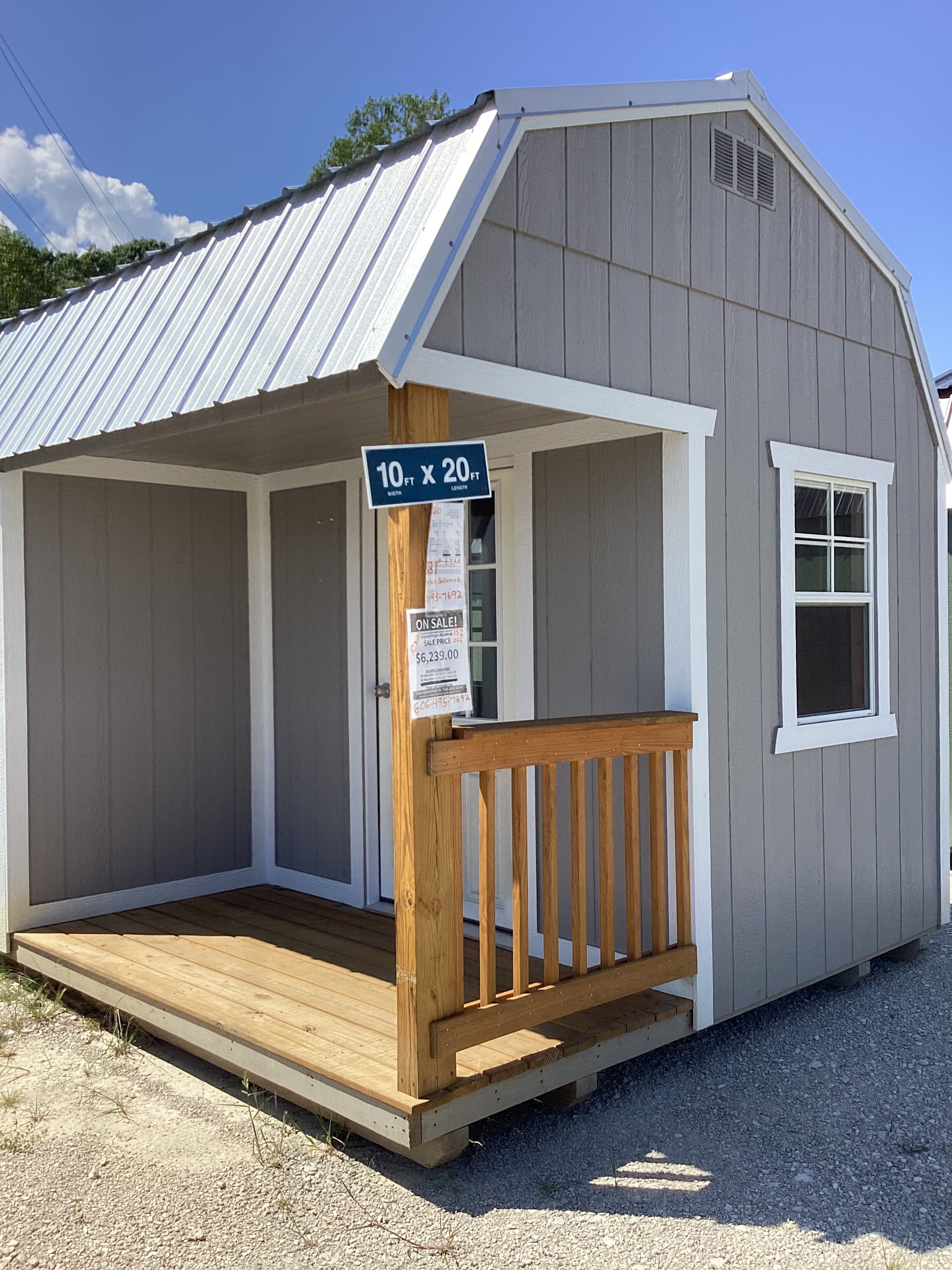 Lofted Barn Side Porch - 10x20
